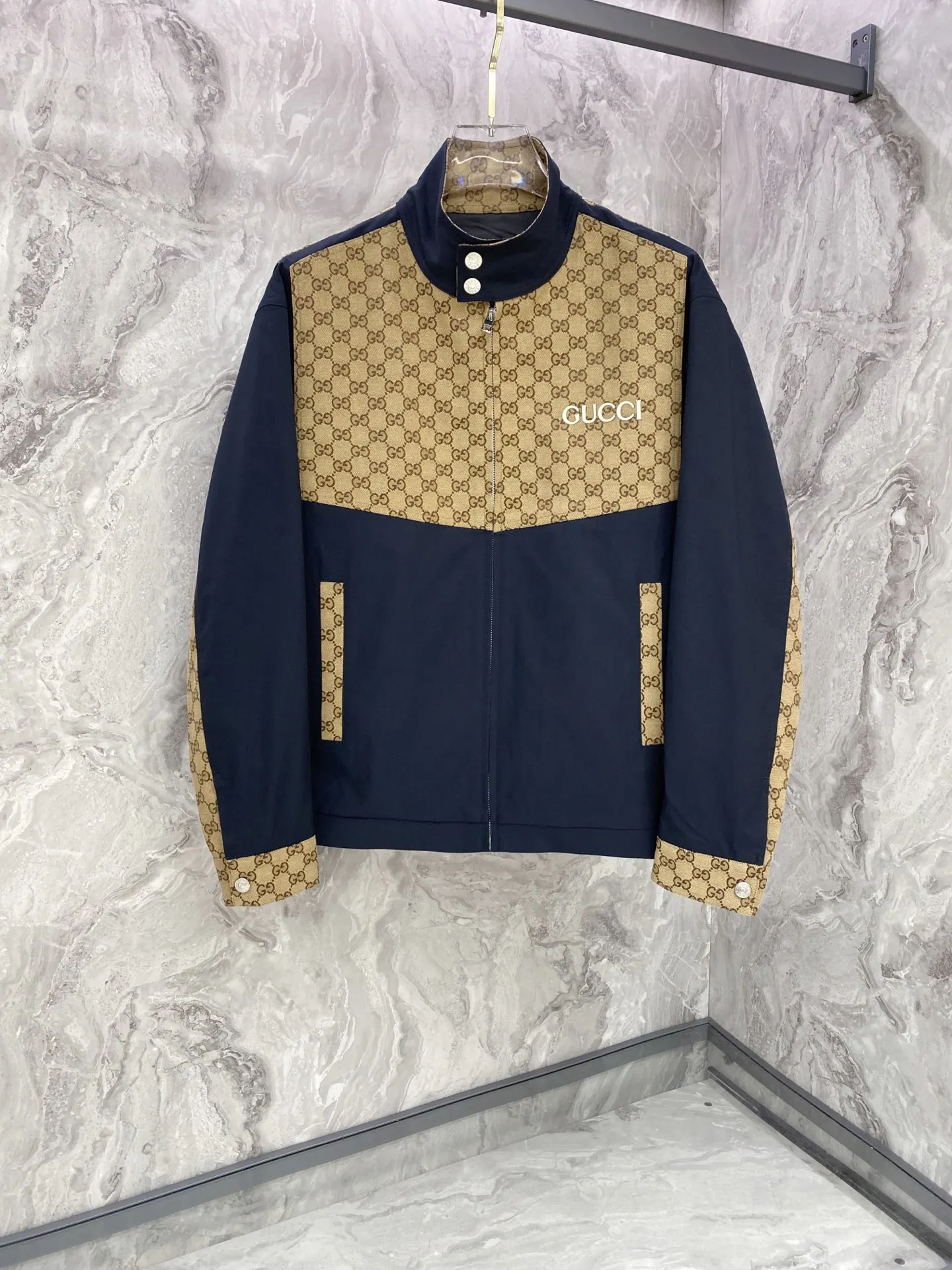 Gucci New Stand Collar Jacket Spring Outerwear Gucci New Stand Collar Jacket Spring Outerwear