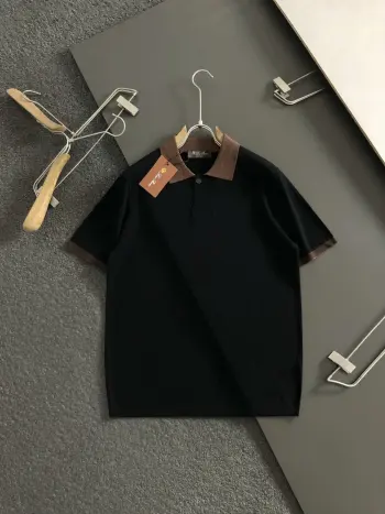 026春夏醋酸亚麻短袖 高仿诺悠翩雅T恤/POLO衫