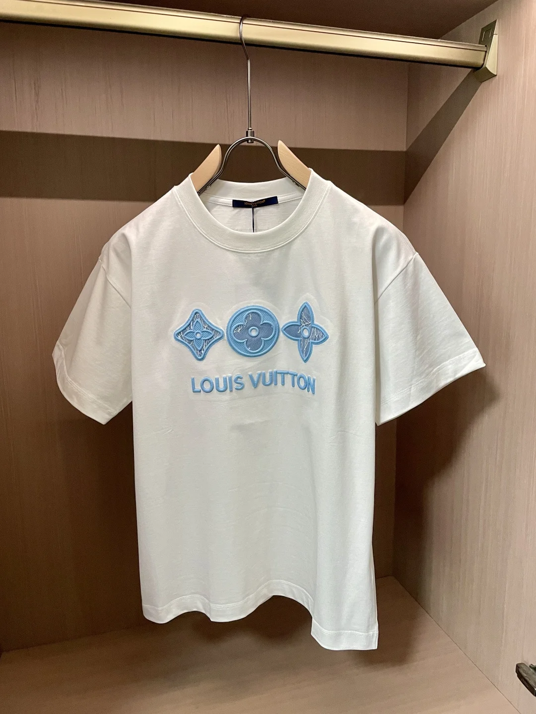 LV 春夏纯棉精梳棉男士短袖