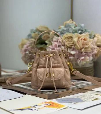 5250 Woven Check Pattern Bucket Bag Women s Crossbody Bag Replica Dior backpacks