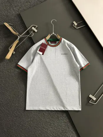 2026春夏红绿织带拼接短袖 高仿古奇T恤/POLO衫