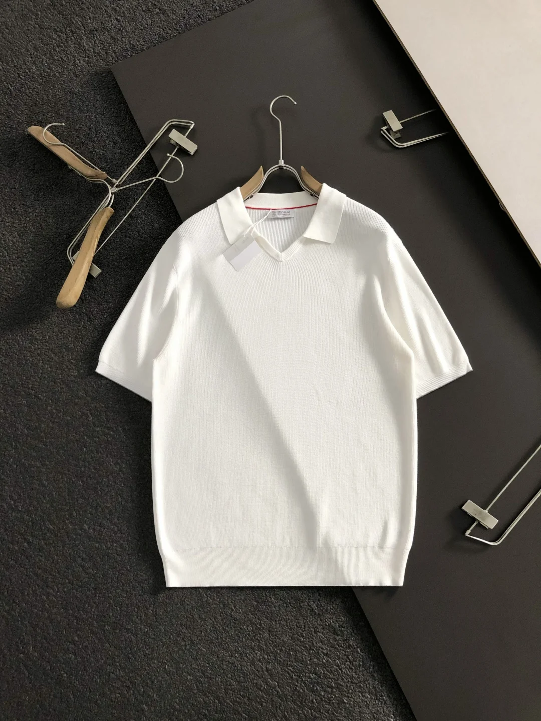 布鲁内洛库奇内利 2026纯色百搭羊毛短袖