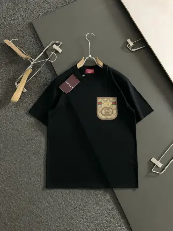 2026春夏口袋老花贴布短袖 高仿古奇T恤/POLO衫