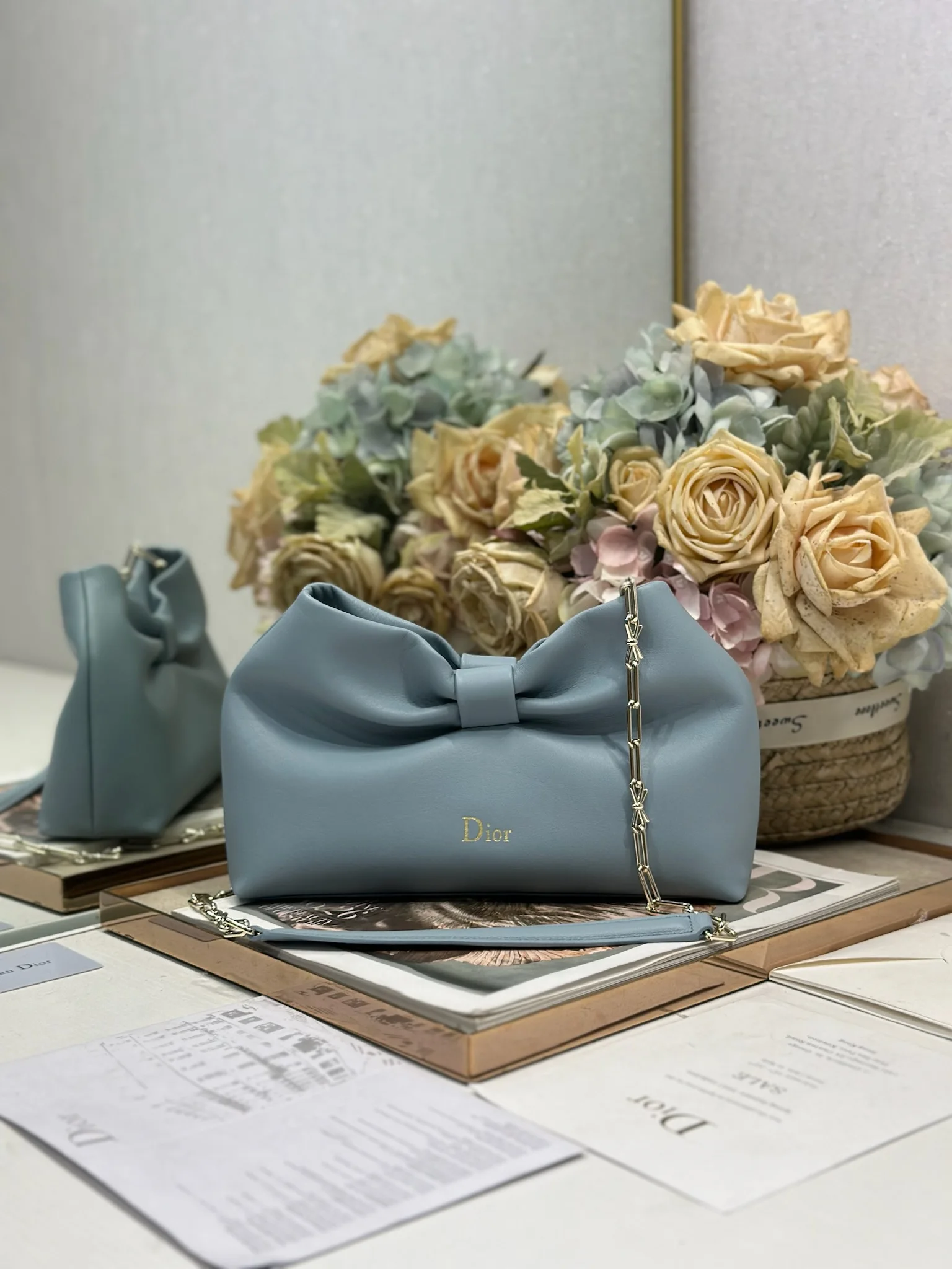 迪奥 0714 春夏 新款链条包  女士斜挎包