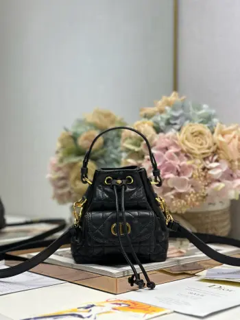 5250 Woven Check Pattern Bucket Bag Women s Crossbody Bag Replica Dior backpacks