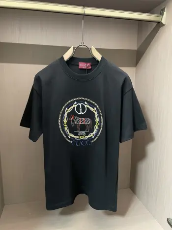 春夏纯棉精梳棉男士短袖 高仿古奇T恤/POLO衫