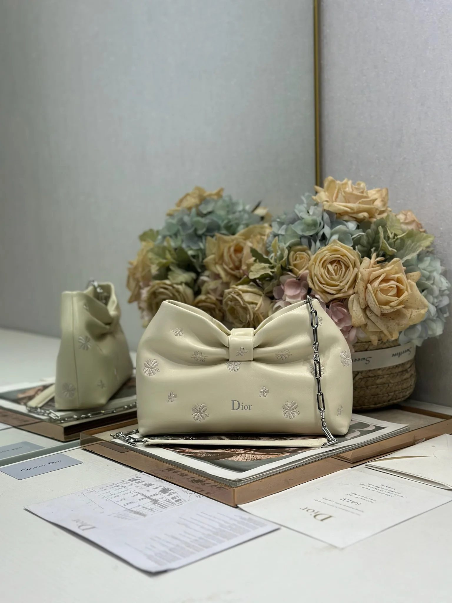 迪奥 0714 春夏 新款链条包  女士斜挎包