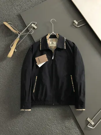 2026 Spring/Summer Trendy Plaid Collar Jacket Replica Burberry Jackets and Outerwear