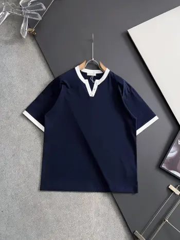 V型开领独特宽松T恤 高仿BVT恤/POLO衫