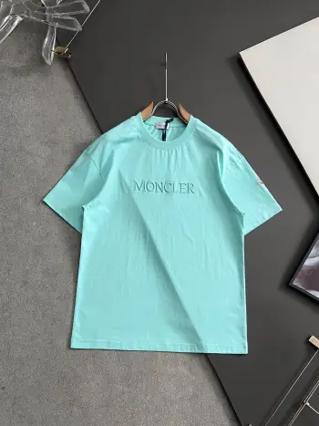 2026Ss Latest Pure Cotton Double Yarn Short Sleeve Replica Montblanc Tshirts and Polos