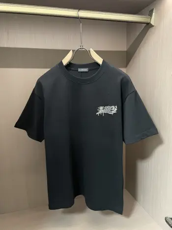 春夏纯棉精梳棉男士短袖 高仿巴黎世家T恤/POLO衫