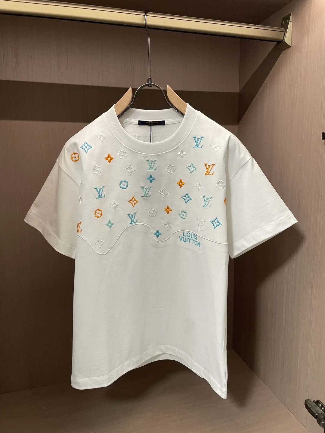 LV 春夏纯棉精梳棉男士短袖