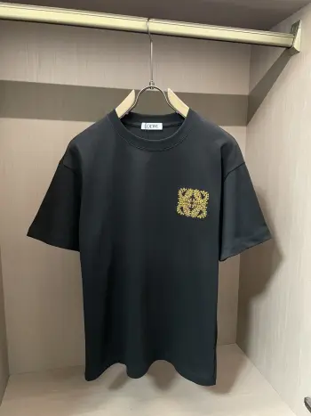 Spring and Summer Pure Combed Cotton Men s Short Sleeve Replica Loewe Tshirts and Polos