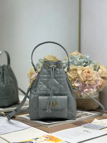 3372 Woven Check Pattern Bucket Bag Women s Crossbody Bag Replica Dior backpacks
