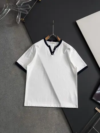 V型开领独特宽松T恤 高仿BVT恤/POLO衫