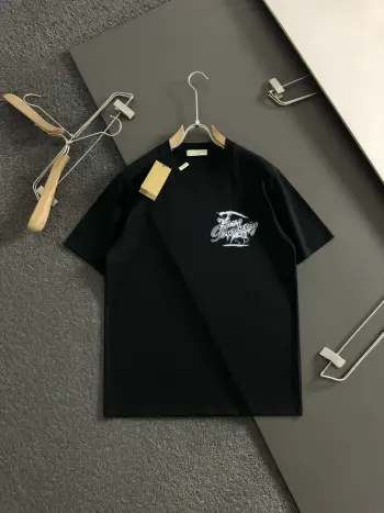 2026春夏骑士立体胶印短袖 高仿巴宝莉T恤/POLO衫