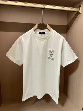 Spring and Summer Pure Combed Cotton Men s Short Sleeve Replica Fendi Tshirts and Polos