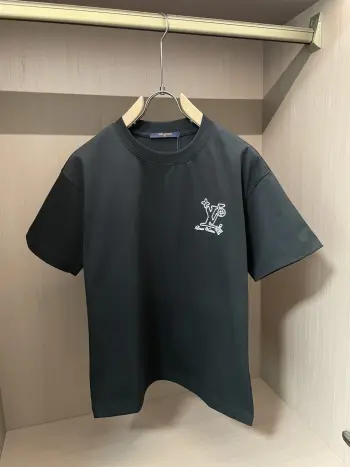 春夏纯棉精梳棉男士短袖 高仿LVT恤/POLO衫