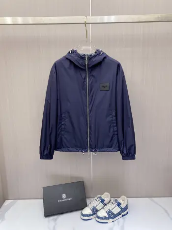 2026 New Hooded Jacket Spring Double-Sided Outerwear Replica Fendi Jackets and Outerwear