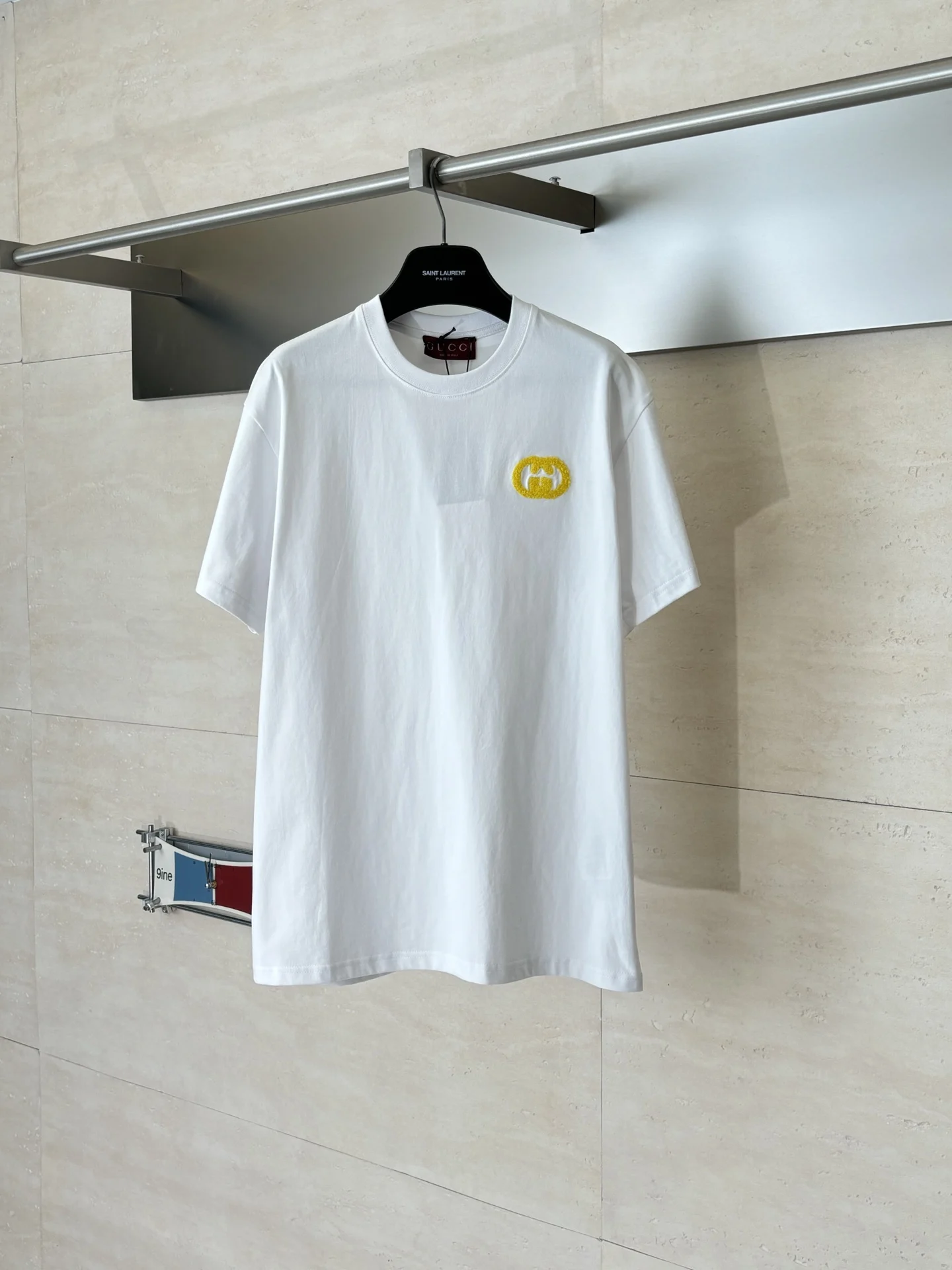 古奇 26 毛巾GG刺绣圆领短袖T恤