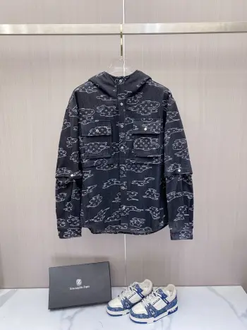 2026ss春季新款夹克牛仔外套 高仿LV夹克/外套