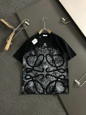 2026 Spring/Summer Letter Embroidery Short Sleeve Replica Loewe Tshirts and Polos