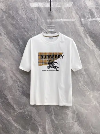 Spring/Summer New Arrivals Short-Sleeve Crewneck T-Shirt Replica Burberry Tshirts and Polos
