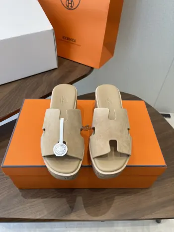 Luce 30 Sandals Platform Wedge Sandals Replica Hermes Womens Sandals and Slides