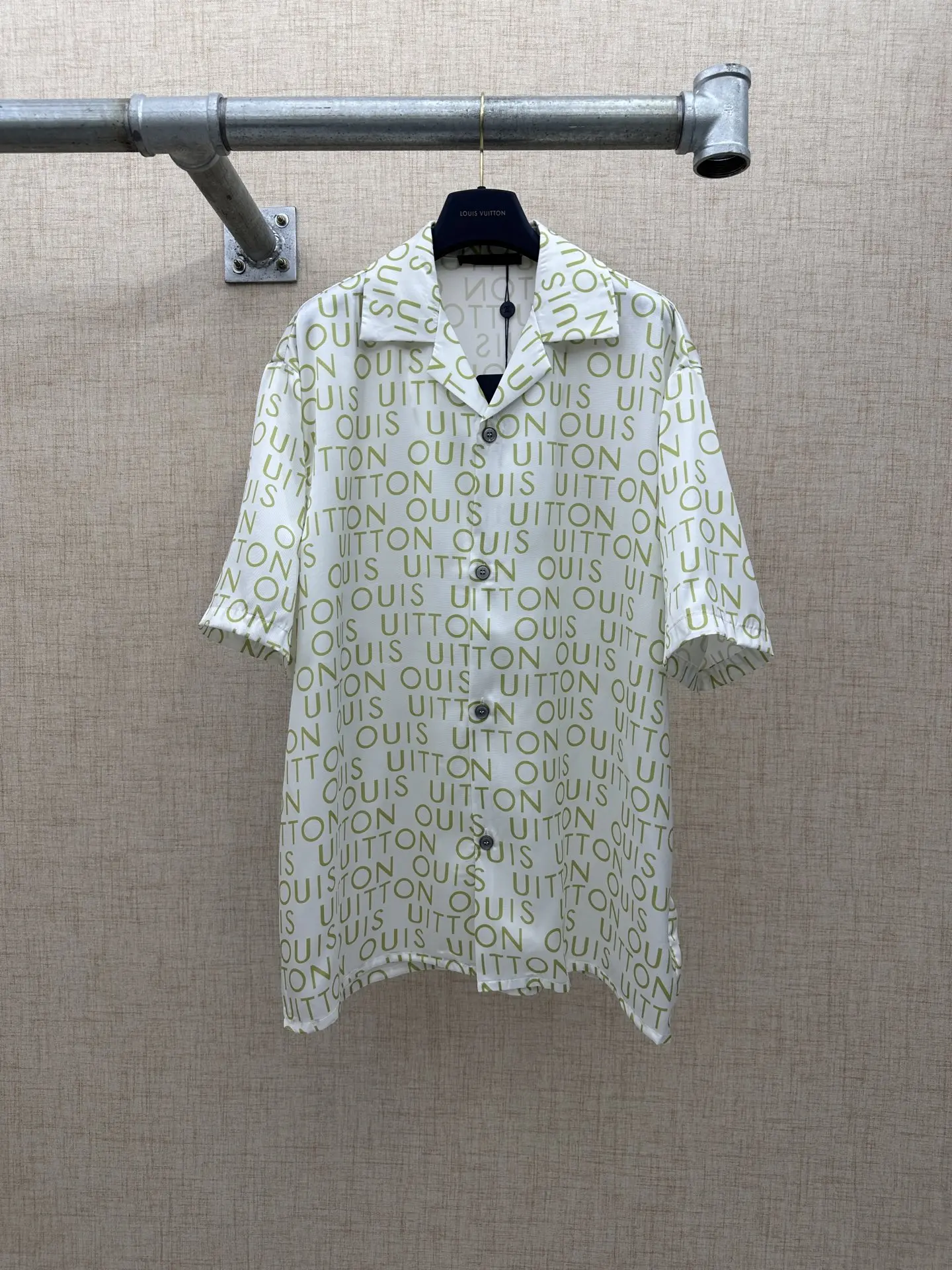 LV 印花桑蚕丝短袖衬衫
