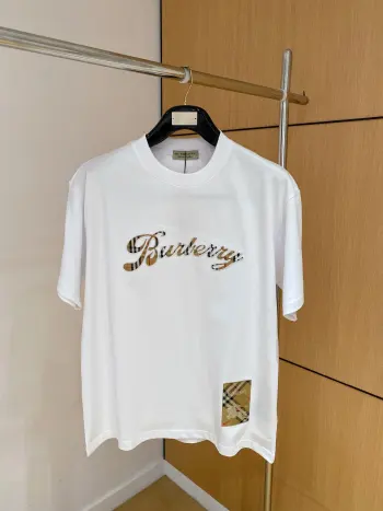 Spring/Summer 2026 New Loose Short Sleeve Replica Burberry Tshirts and Polos