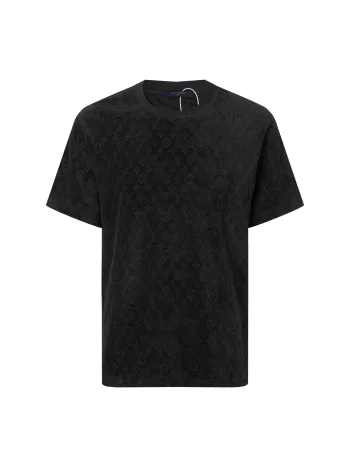 老花毛巾绣提花 男女同款短袖T恤  高仿LVT恤/POLO衫