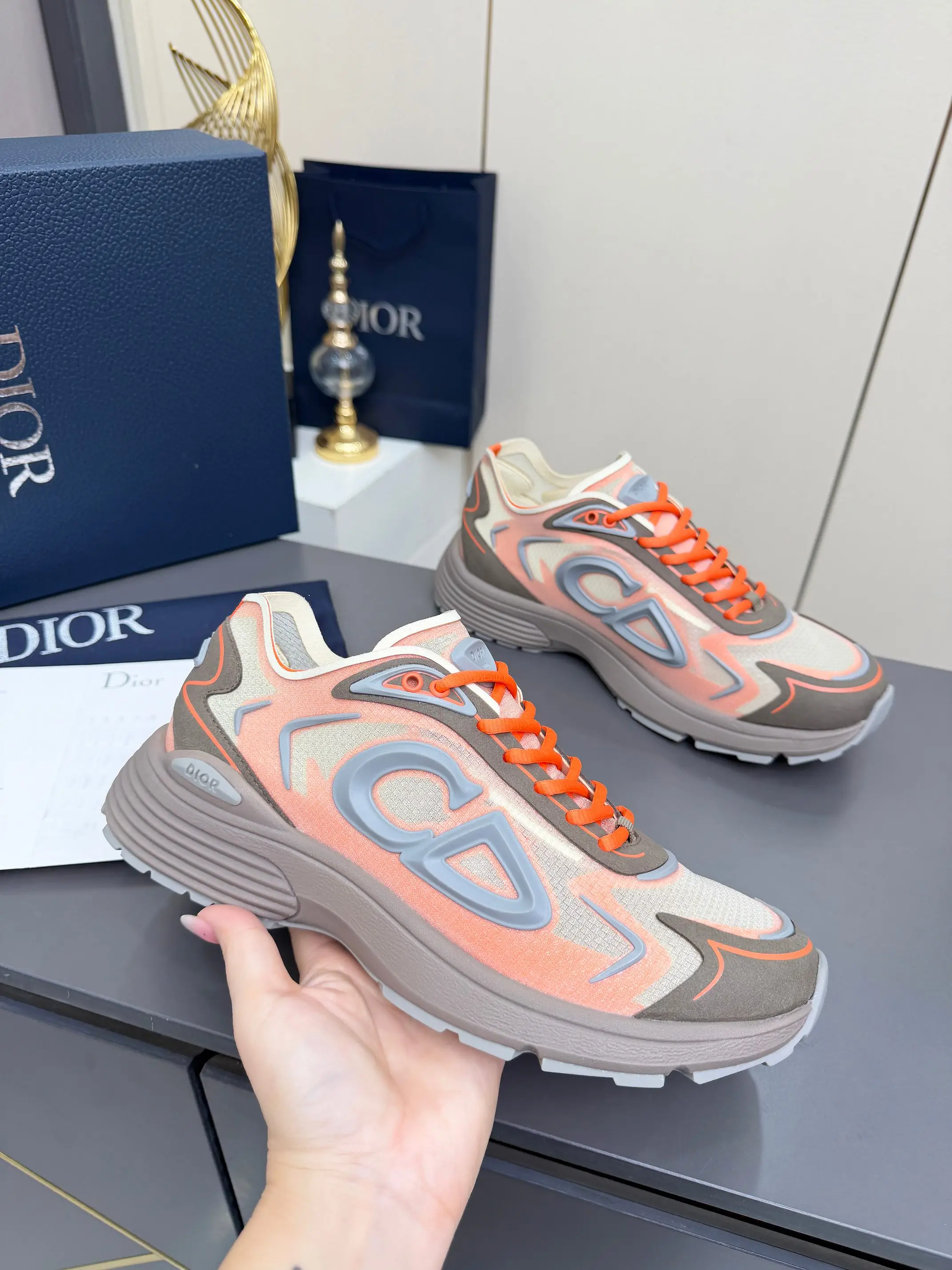 迪奥 B30男士低帮系带休闲运动鞋