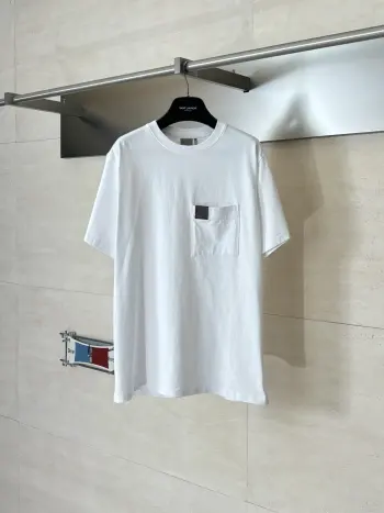 旧皮标口袋短袖T恤 高仿迪奥T恤/POLO衫