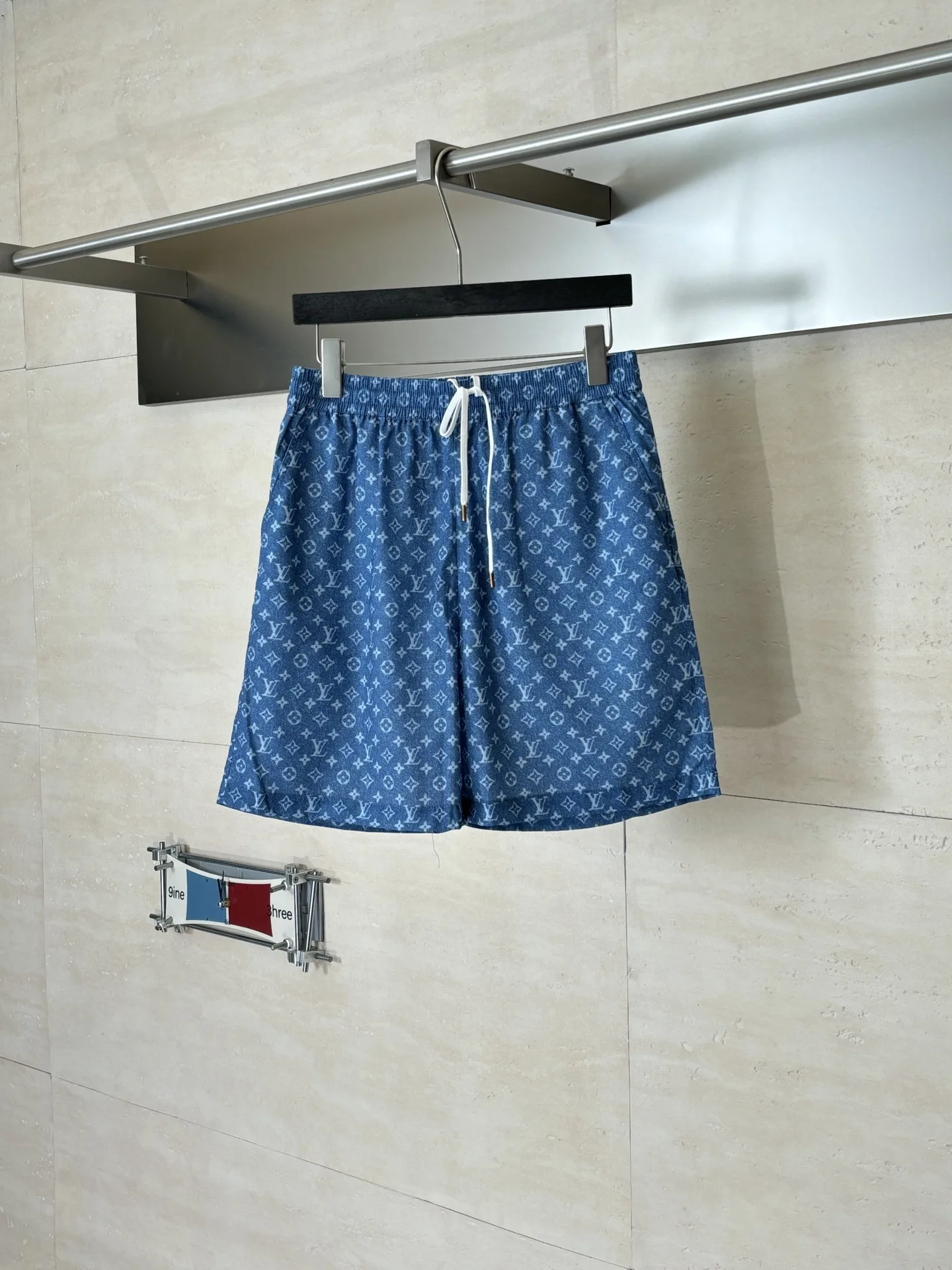 Louis Vuitton All-over print denim shorts Louis Vuitton All-over print denim shorts