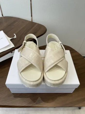 2026春夏新款 交叉带拖鞋凉鞋 高仿迪奥女士凉鞋/拖鞋