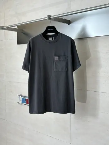 旧皮标口袋短袖T恤 高仿迪奥T恤/POLO衫