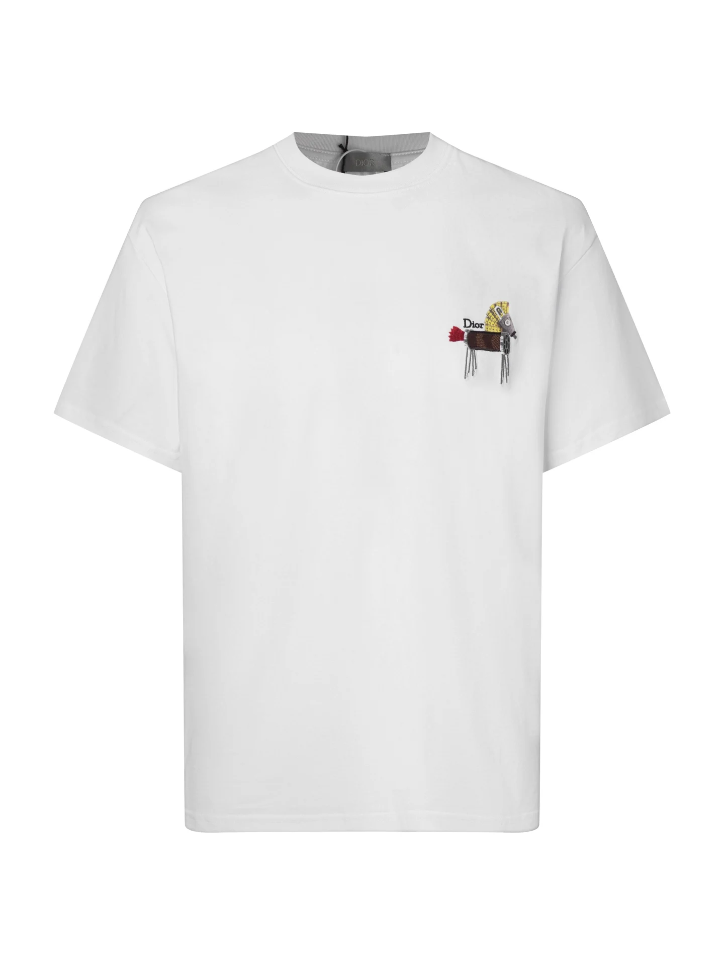 迪奥 马年限定款精密立体刺绣 男女同款T桖