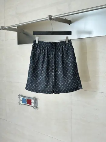 满印丹宁套装短裤 高仿LV短裤/沙滩裤