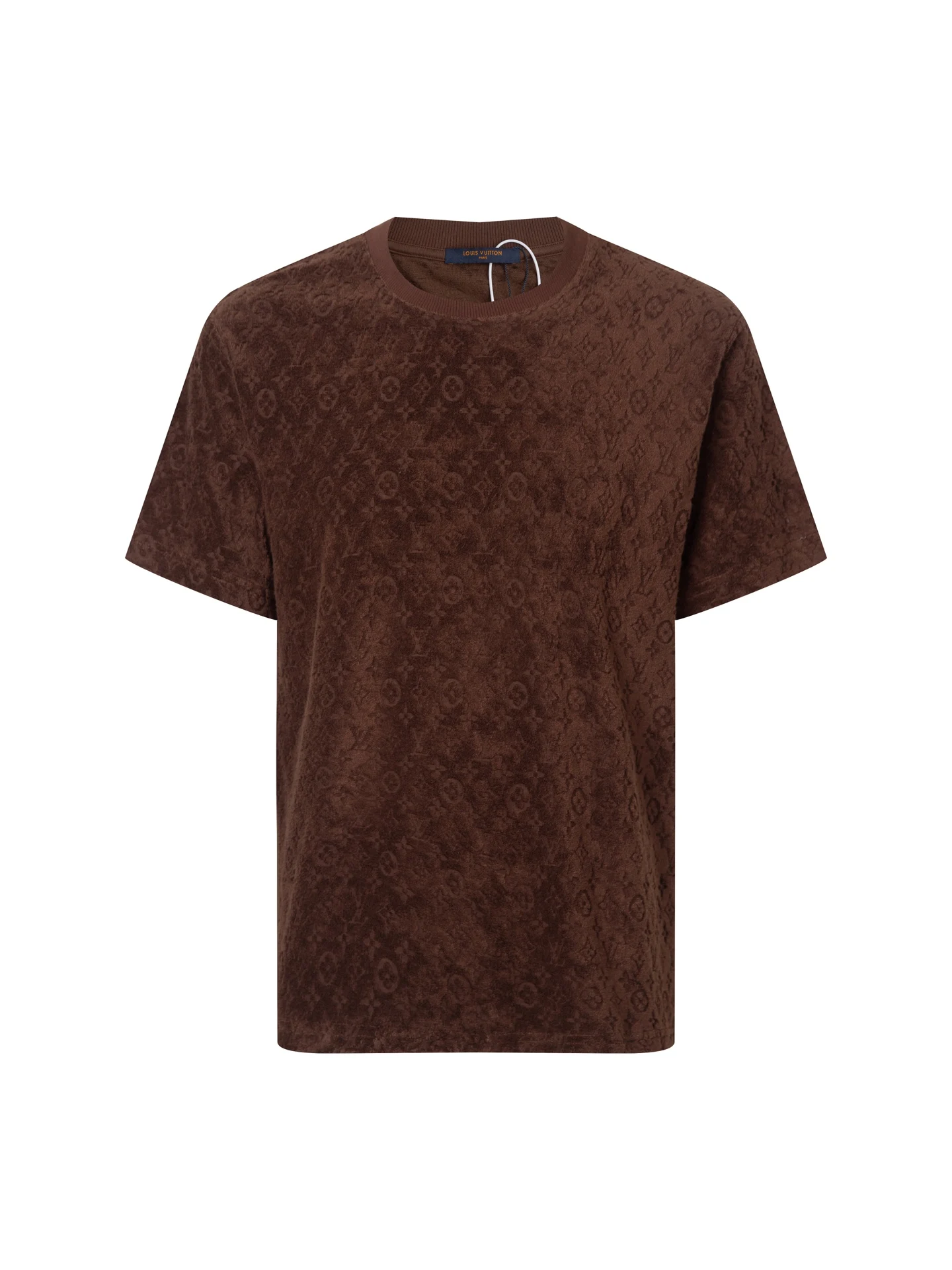 LV 老花毛巾绣提花 男女同款短袖T恤 LV 老花毛巾绣提花 男女同款短袖T恤