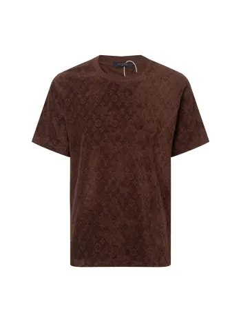 老花毛巾绣提花 男女同款短袖T恤  高仿LVT恤/POLO衫