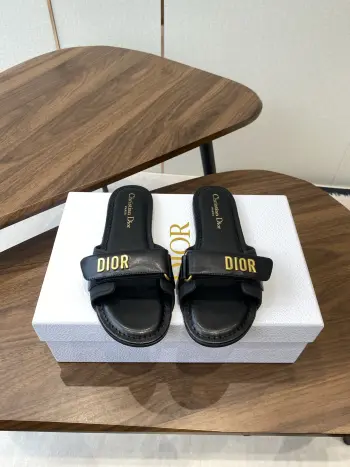 Dioract系列沙滩鞋 魔术贴凉拖鞋 高仿迪奥女士凉鞋/拖鞋