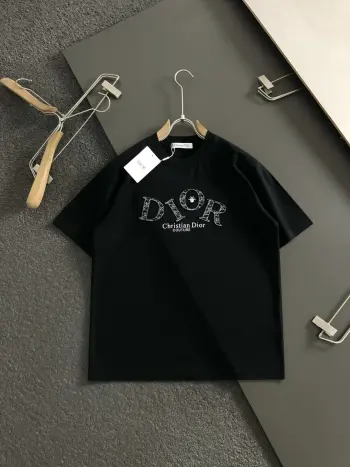 2026 Spring/Summer Letter Embroidery Short Sleeve Replica Dior Tshirts and Polos