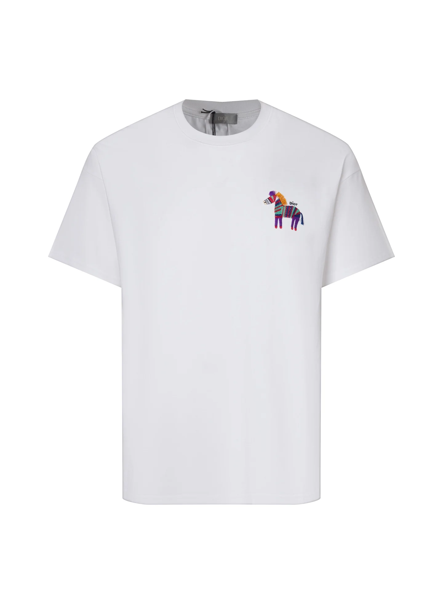 迪奥 马年限定款精密立体刺绣 男女同款T桖