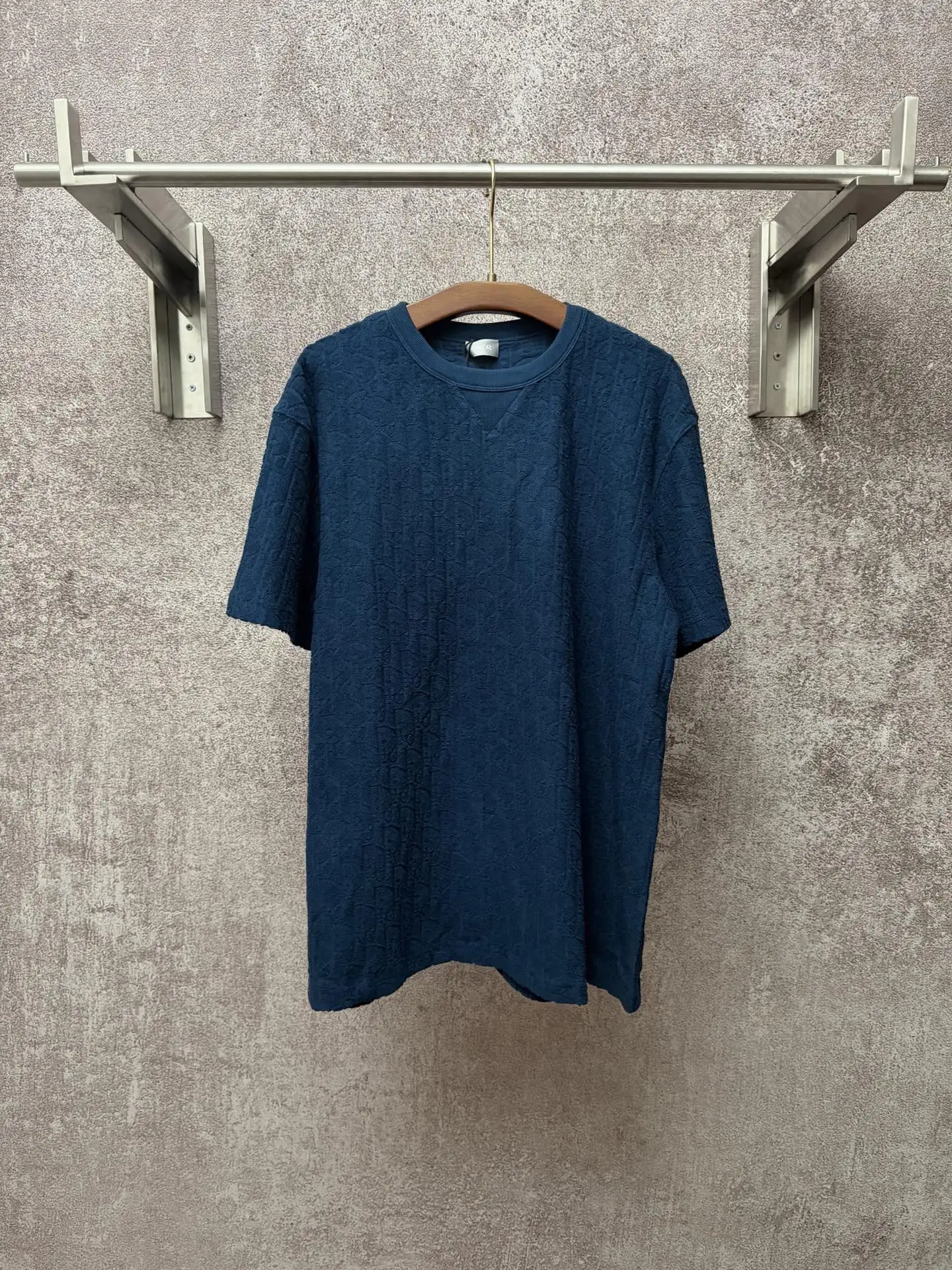 迪奥 高定毛巾棉提花短袖T恤 迪奥 高定毛巾棉提花短袖T恤