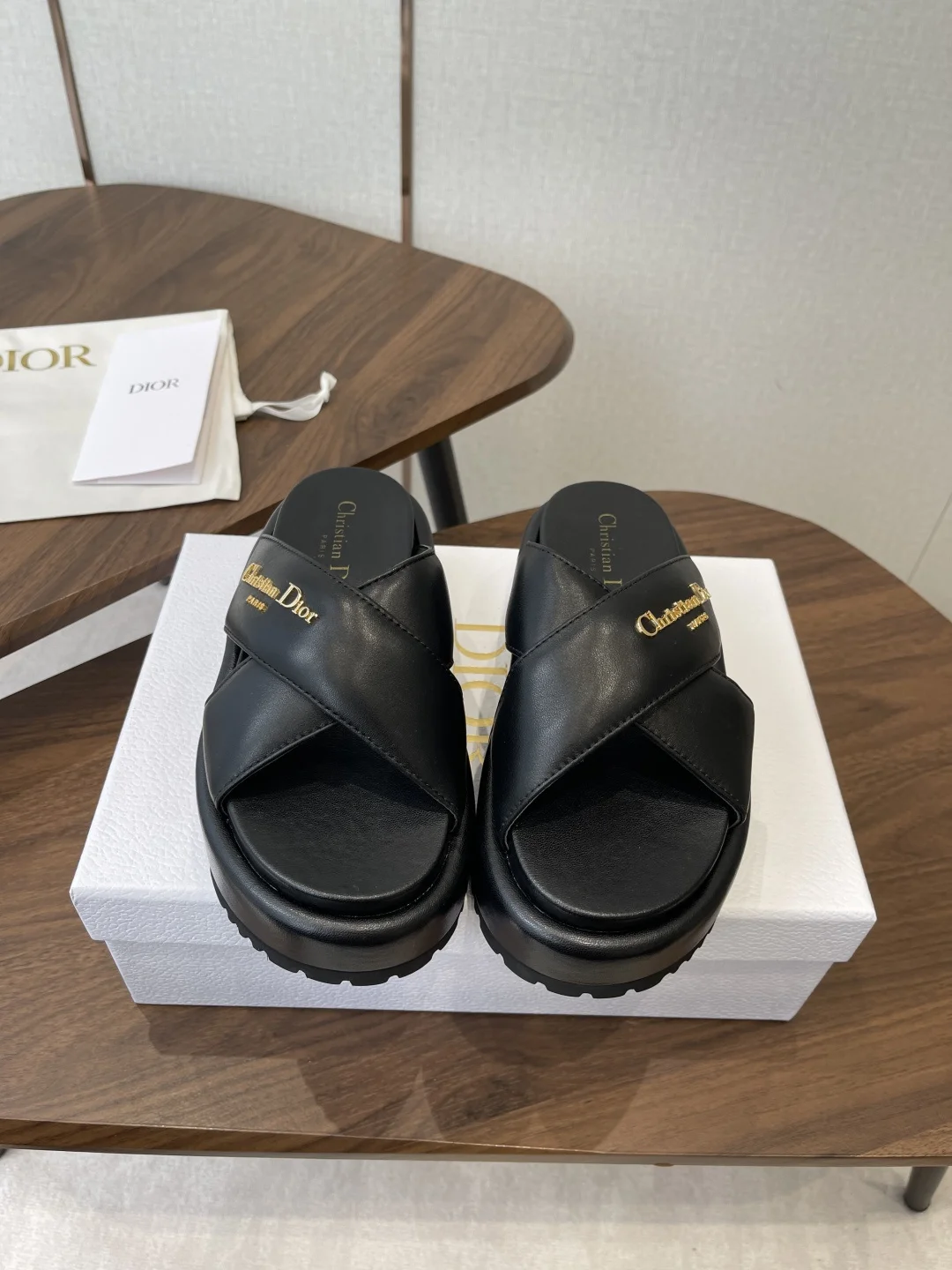 迪奥 2026春夏新款 交叉带拖鞋凉鞋