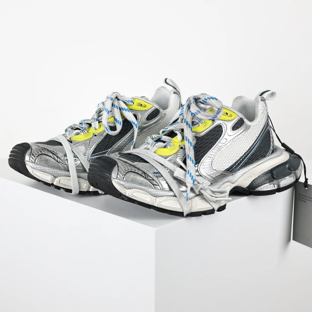 巴黎世家 情侣款滑橡胶大底老爹鞋