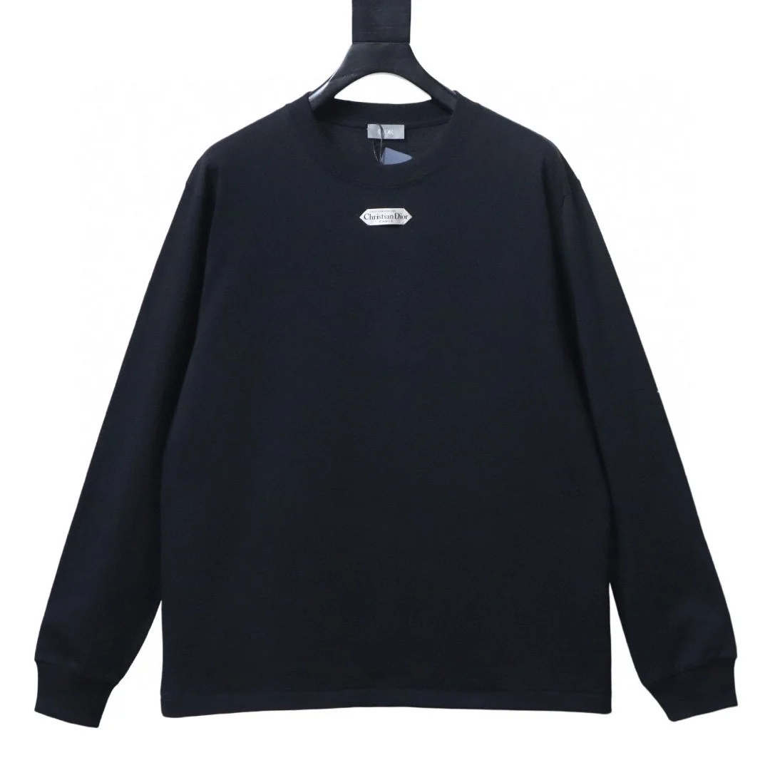 Dior Double-stranded combed cotton double yarn base shirt Dior Double-stranded combed cotton double yarn base shirt