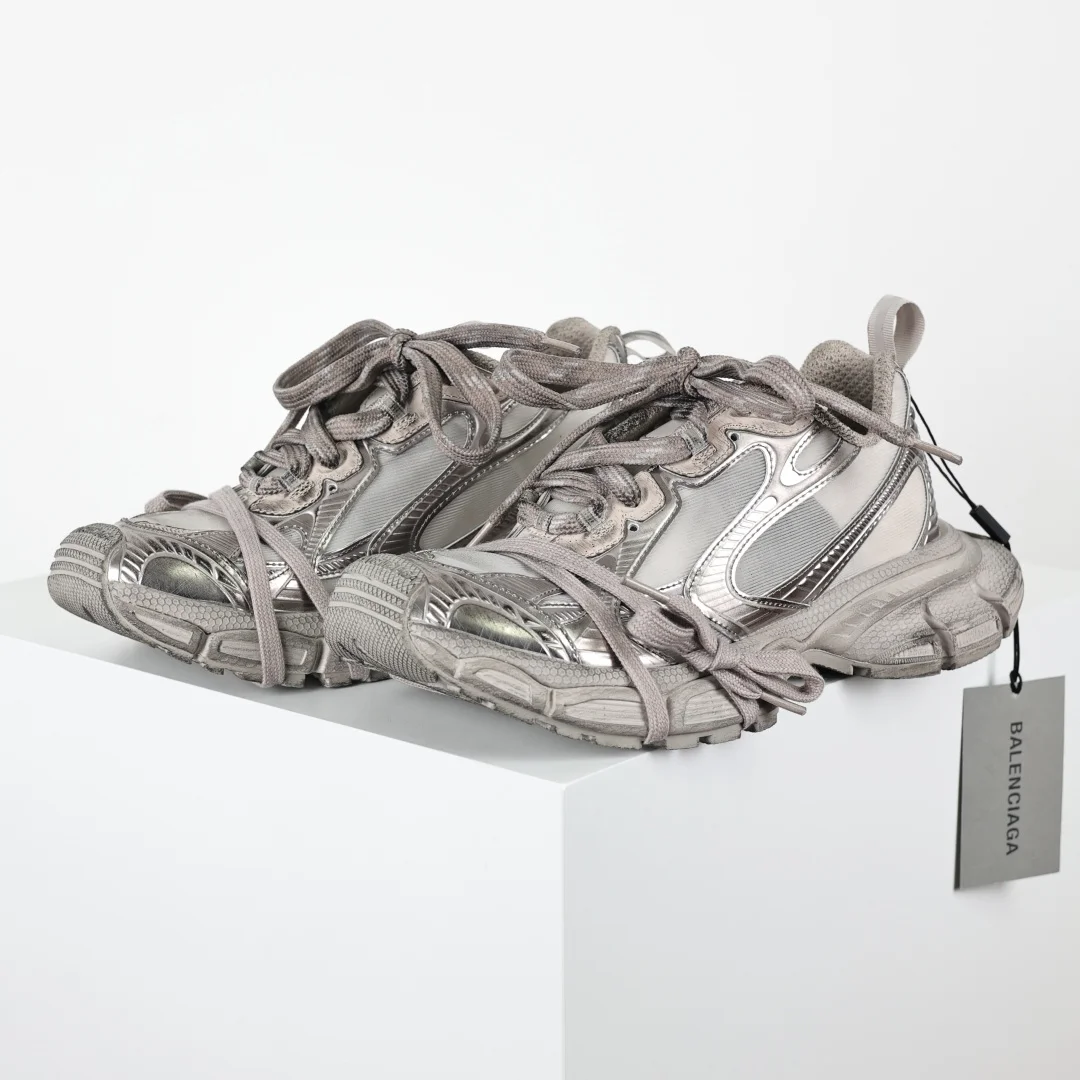 巴黎世家 情侣款滑橡胶大底老爹鞋