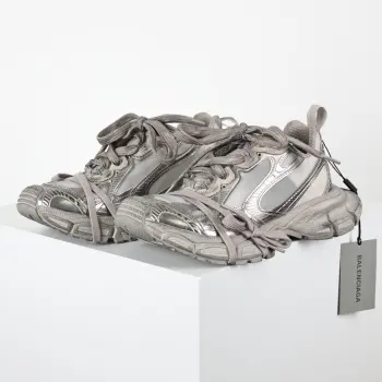 情侣款滑橡胶大底老爹鞋 高仿巴黎世家男士运动鞋