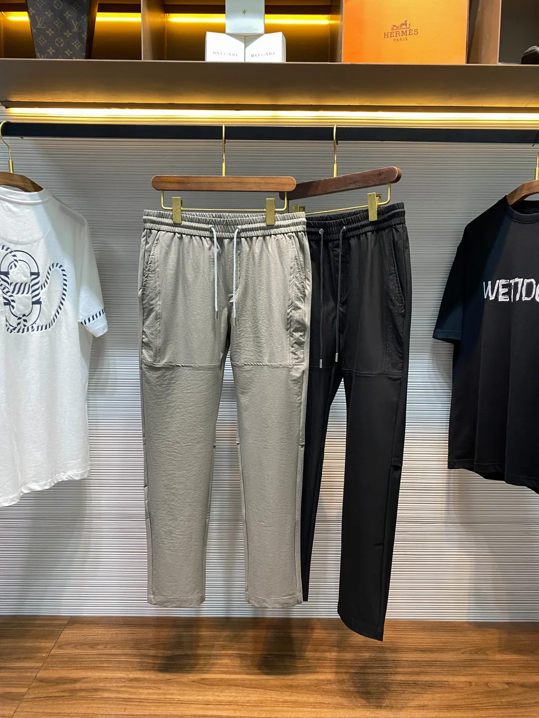 Dior Men s Laser Mesh Design Three-Dimensional Gel Print Logo Sports Casual Long Pants Nine-Point Pants